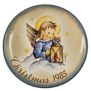 Christmas 1985 Decorative Ceramic Plate Schmid Germany 15th ed Heavenly Light